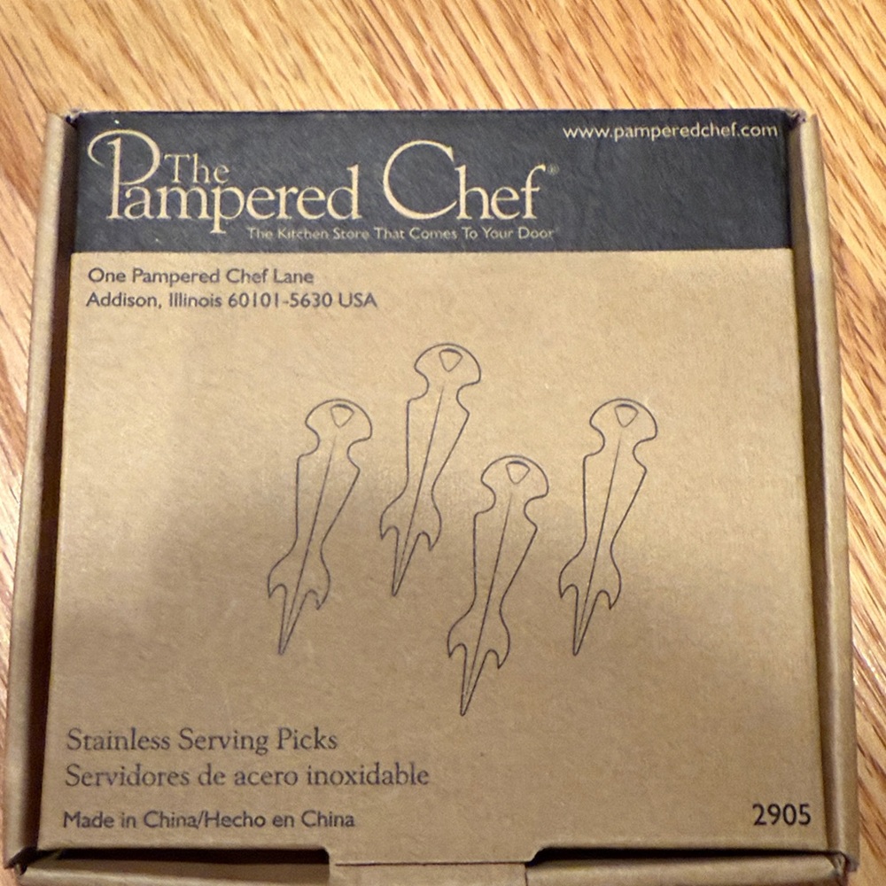 Pampered Chef Stainless Steel Serving Picks